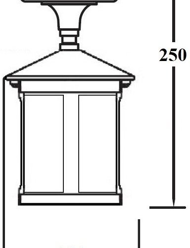 Потолочный светильник уличный Oasis Light CORDOBA 18205A Bl