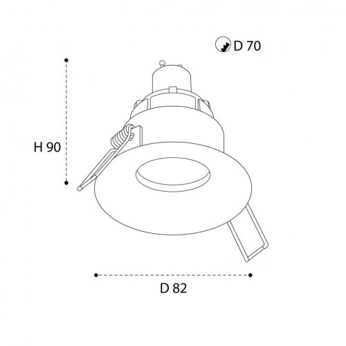 Светильник встраиваемый Italline M01-1021 white