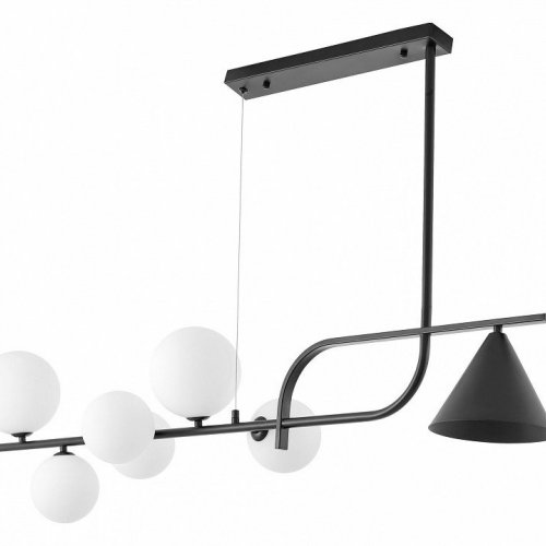 Потолочная люстра Lumina Deco Amadeo LDP 7036-7 BK+WT