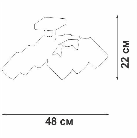Потолочная люстра Vitaluce V2833-1/6PL