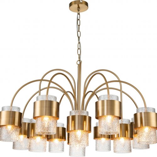 Подвесная люстра Indigo ELEGANZA 12019/A/12P Brass V000324 Подвесная люстра Indigo ELEGANZA 12019/A/12P Brass V000324