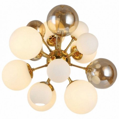 Подвесная люстра Lumina Deco Galaksida LDP 8565-10/16 GD+TEA Подвесная люстра Lumina Deco Galaksida LDP 8565-10/16 GD+TEA