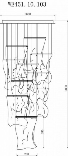 Подвесной светильник Wertmark Hanna WE451.10.103