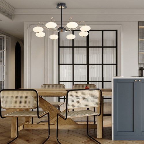 Потолочная люстра Arte Milano 273908/8 BK/GD