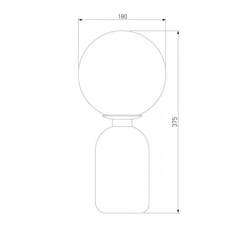 Настольная лампа Eurosvet Оптима Bubble 01197/1 черный