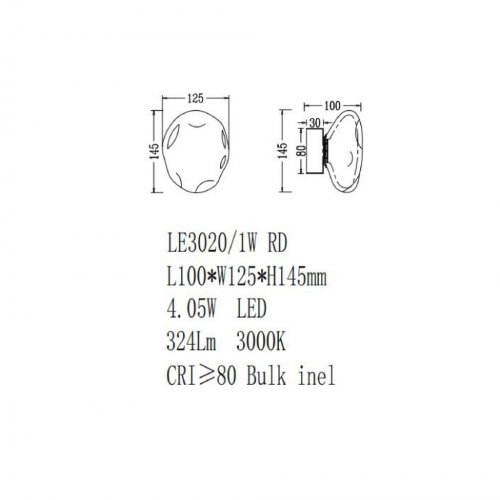 Бра Magic LE3020/1W RD