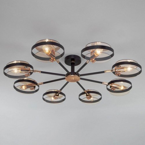 Потолочная люстра Eurosvet Gallo 70121/8 черный Потолочная люстра Eurosvet Gallo 70121/8 черный