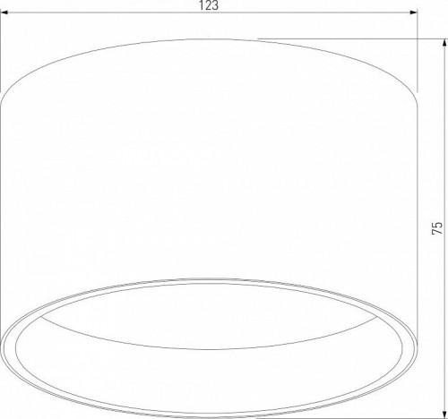 Потолочный светодиодный светильник Elektrostandard 25123/Led Banti 13Вт 4200K a058847
