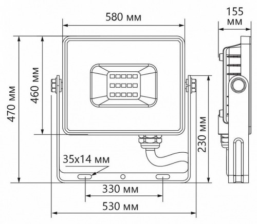 Светодиодный прожектор Feron LL-927 400W 6400K 41156