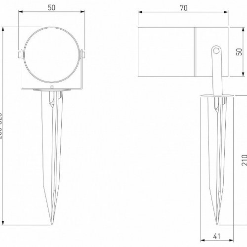 Уличный светодиодный светильник Elektrostandard Landscape 043 FL LED a072086 Уличный светодиодный светильник Elektrostandard Landscape 043 FL LED a072086
