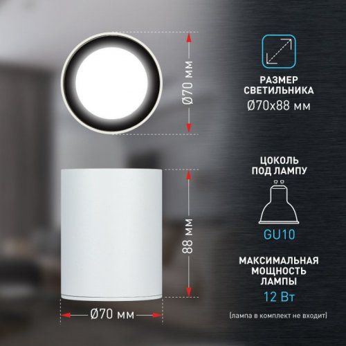 Точечный светильник OL48 WH/BK