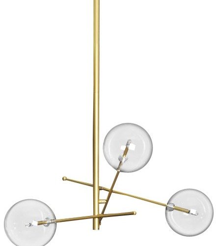 Потолочная люстра DeLight Collection Globe Mobile 9307P-3A gold