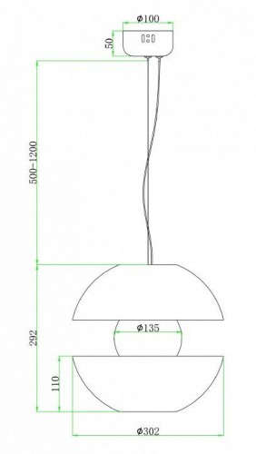 Подвесной светильник Maytoni Rebel MOD322PL-L6B3K