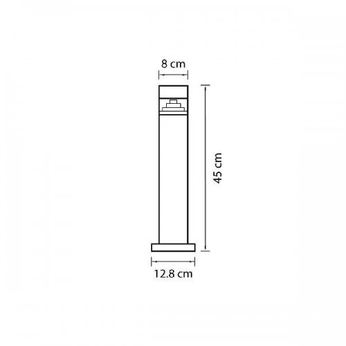 Уличный светодиодный светильник Lightstar Raggio 377907