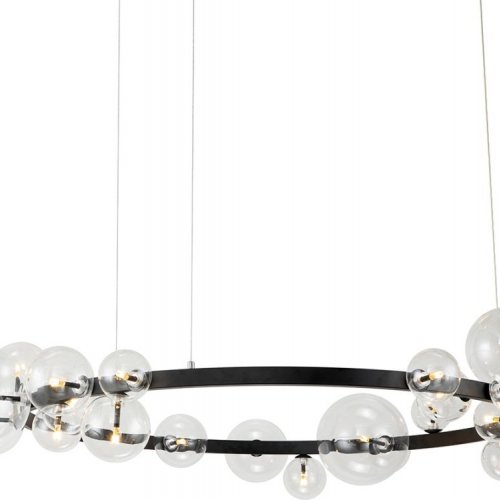 Подвесная люстра DeLight Collection Art Deco Bubble KM1294P-24 black/clear Подвесная люстра DeLight Collection Art Deco Bubble KM1294P-24 black/clear