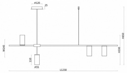 Подвесная люстра F-Promo Shanku 3098-4P