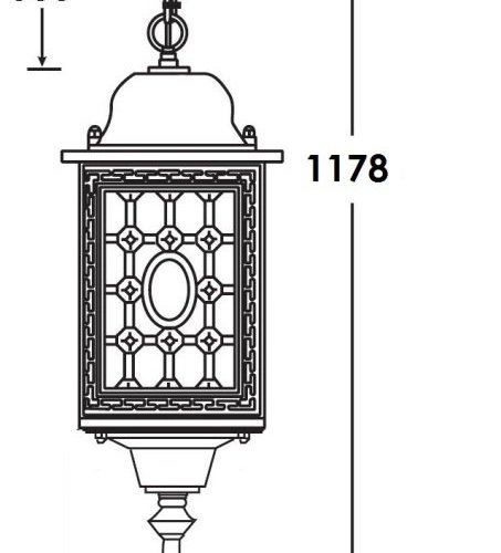 Уличный светильник подвесной Oasis Light LONDON L 64805L cover R