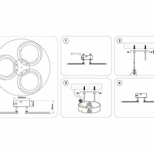 Светильник потолочный Ambrella light ACRYLICA FA8942