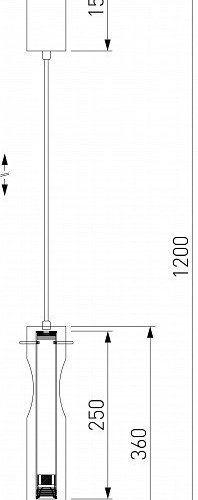 Подвесной светильник Eurosvet Swan 50254/1 LED графит