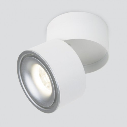 Точечный светильник Elektrostandard Klips DLR031 15W 4200K 3100 белый матовый/серебро