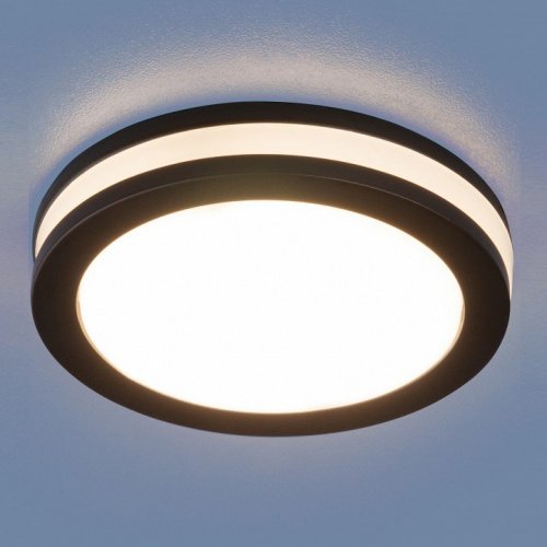 Встраиваемый светодиодный светильник Elektrostandard DSKR80 5W 4200K черный 4690389068423 Встраиваемый светодиодный светильник Elektrostandard DSKR80 5W 4200K черный 4690389068423