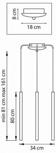 Подвесной светильник Lightstar Tubo L3T747437