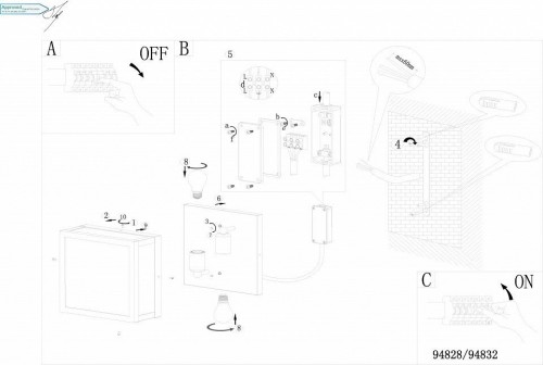 Уличный светильник Eglo Alamonte 1 94832