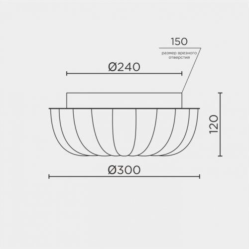 Потолочный светильник L1115-300 GD Потолочный светильник L1115-300 GD