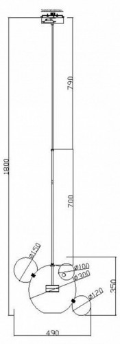 Подвесной светодиодный светильник Freya Amoris FR5128PL-L10BS