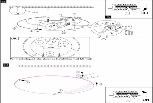 Светильник настенно-потолочный Eglo Mars 89239