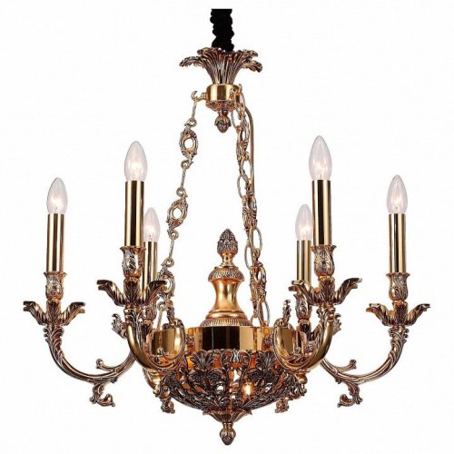 Подвесная люстра Lucia Tucci Firenze 1781.6.2 Antique Gold