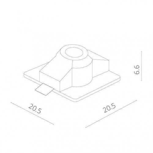 Точечный встраиваемый светильник Arte Lamp Invisible A9410PL-1WH