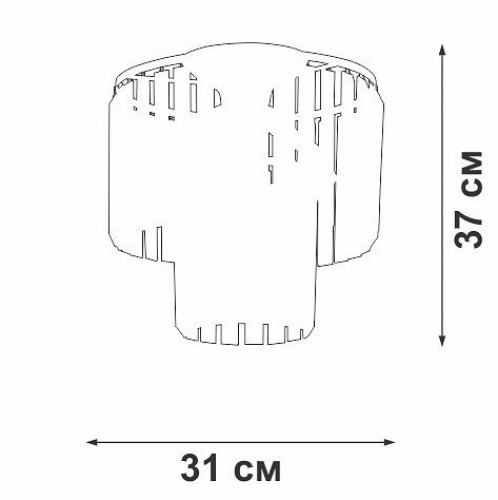 Потолочная люстра Vitaluce V5154-1/4PL Потолочная люстра Vitaluce V5154-1/4PL
