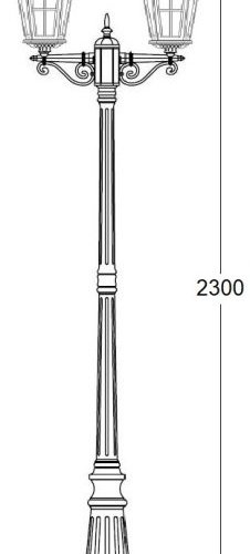 Наземный фонарь Oasis Light ALBORG 79709A/02 Bl