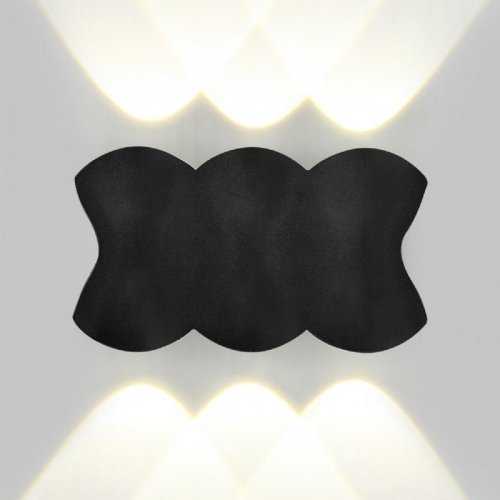 Уличный настенный светодиодный светильник IMEX Cross IL.0014.0019-6-BK Уличный настенный светодиодный светильник IMEX Cross IL.0014.0019-6-BK