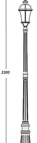 Наземный фонарь Oasis_Light ROMA L 95209L W Наземный фонарь Oasis_Light ROMA L 95209L W