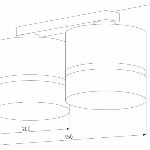Потолочная люстра TK Lighting 6692 Paglia
