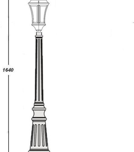 Наземный фонарь Oasis_Light ASTORIA 1 L 91311L Bl