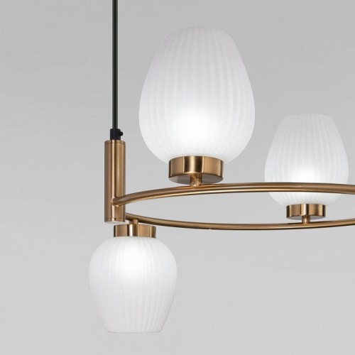 Подвесная люстра Eurosvet Alva 30183/4 латунь Подвесная люстра Eurosvet Alva 30183/4 латунь