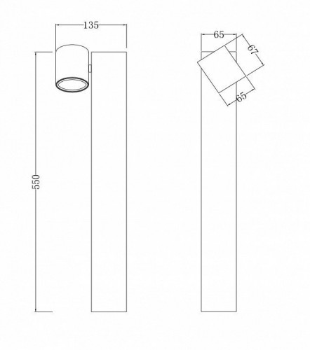 Уличный светильник Maytoni Wall Street O010FL-01B