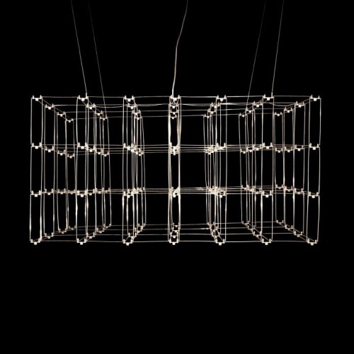 Подвесная люстра O-LUCE Cosmic Glass ячейка 20*20 см 11787611-2