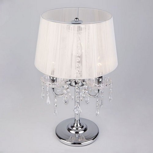 Интерьерная настольная лампа Eurosvet 2045 2045/3T хром/белый настольная лампа