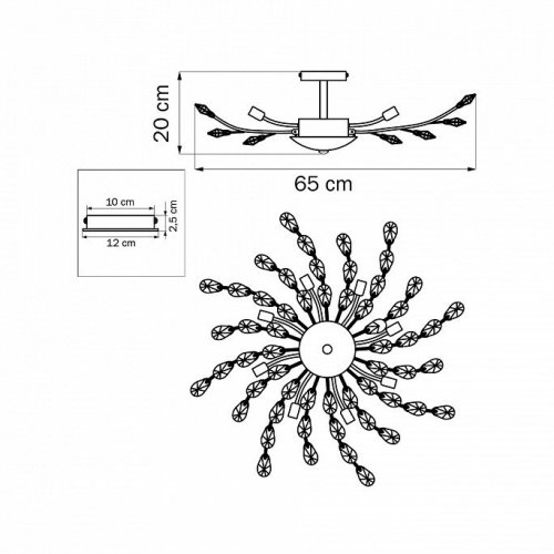 Потолочная люстра Lightstar Isabelle 791182 Потолочная люстра Lightstar Isabelle 791182