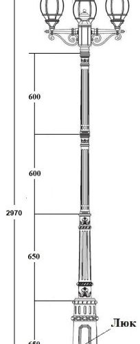 Наземный фонарь Oasis Light AMERICA S 83410SB E7 02 Gb Наземный фонарь Oasis Light AMERICA S 83410SB E7 02 Gb