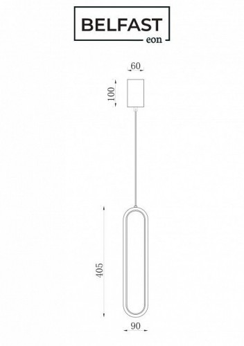 Подвесной светильник Belfast Nevis 86227-1W-41 BR