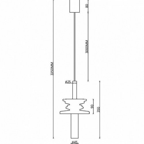 Подвесной светильник Maytoni Sound Wave MOD255PL-01B1