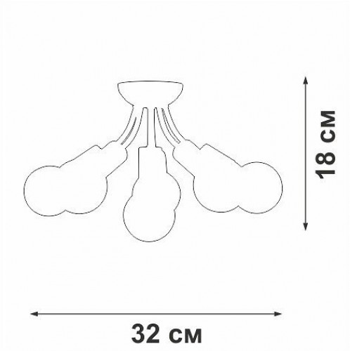 Потолочная люстра Vitaluce V3927-1/6PL