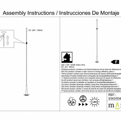 Подвесной светильник Mantra Andromeda 9343