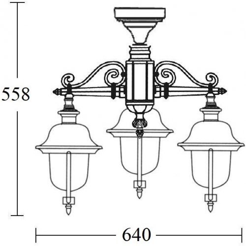 Потолочный светильник уличный Oasis Light MADRID-COOPER 84370cA/3 Bl Потолочный светильник уличный Oasis Light MADRID-COOPER 84370cA/3 Bl