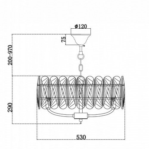 Подвесная люстра Maytoni Suite MOD122PL-06BS Подвесная люстра Maytoni Suite MOD122PL-06BS